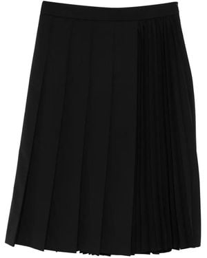 Juun.J Pleated Midi Skirt - Black