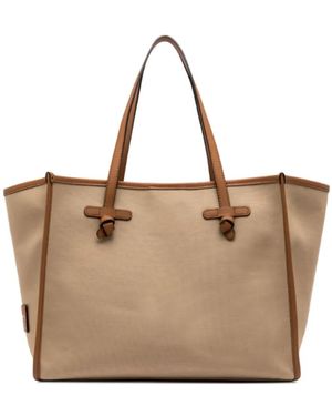 MARCELLA CLUB Sac Cabas À Détail De Nœud - Natural