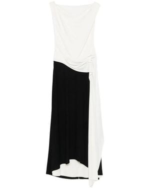 Proenza Schouler Dallah Draped Midi Dress - Black