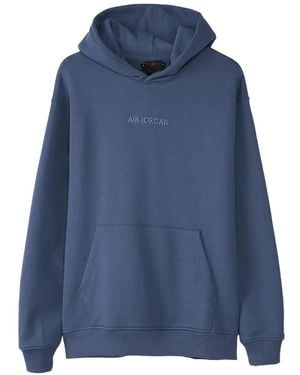 Nike Wordmark Fleece Hoodie - Blue