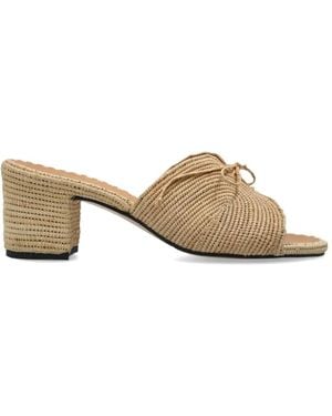 Odissi Bow-Detail Sandals - Natural