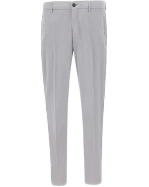 Eleventy Pressed-Crease Pants - Gray
