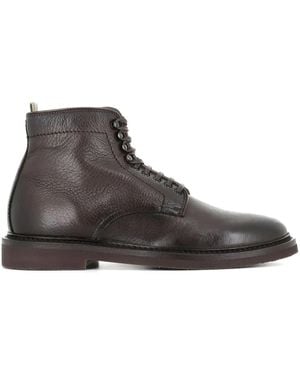 Officine Creative Lace-Up Leather Boots - Brown