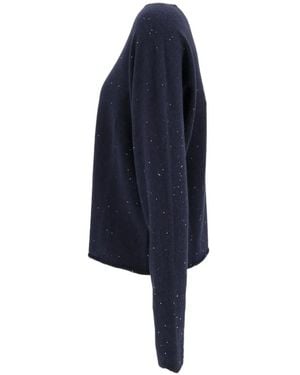 Antonelli Sequin-Embellished Jumper - Blue