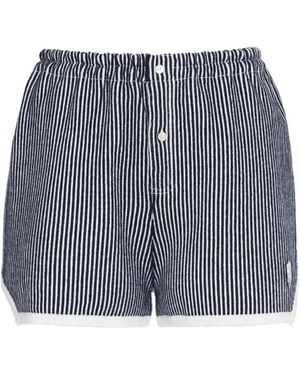 Barrie Striped Shorts - Blue