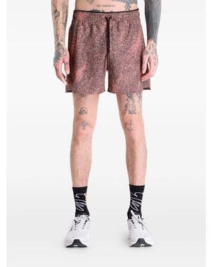 On Shoes Print Trail Track Shorts - Red