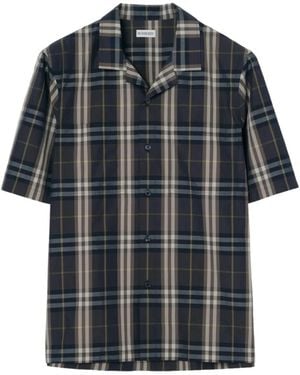 Burberry Hemd Mit Check - Grau