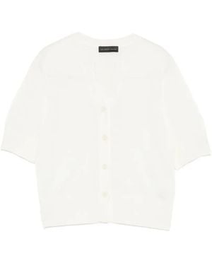 Le Petite Pulle V-Neck Cardigan - White