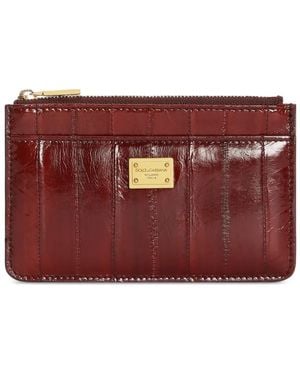 Dolce & Gabbana Portacarte Con Anguilla - Rosso