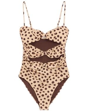 Valentino Garavani Einteiliger Lycra-Badeanzug - Weiß