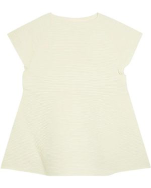 Issey Miyake Ribbed Dress - Natural