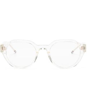 Thom Browne Brille Mit Rundem Gestell - Natur