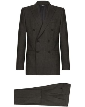 Dolce & Gabbana Double-Breasted Martini Suit - Black