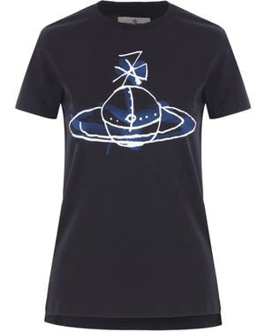 Vivienne Westwood Orb-Print T-Shirt - Black