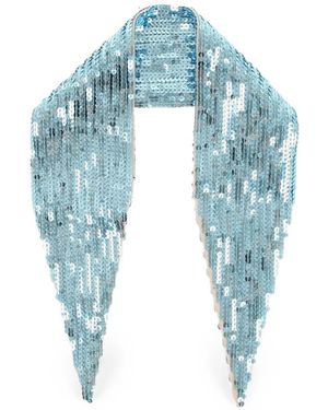 DSquared² Sequin-Embellished Scarf - Blue