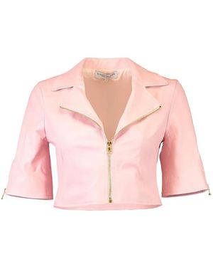 Susan Bender Moto Jack Met Korte Mouwen - Roze