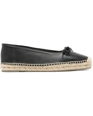 Castañer Bow-Detail Leather Espadrilles - White