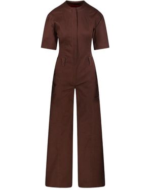 Thelatest Gabardine Jumpsuit - Brown