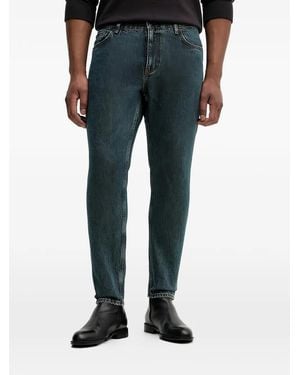 Sisley Jeans Slim Con Applicazione - Blu