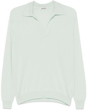 AURALEE Fine-Knit Jumper - White