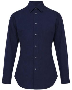 Jil Sander Fitted Long-Sleeve Shirt - Blue
