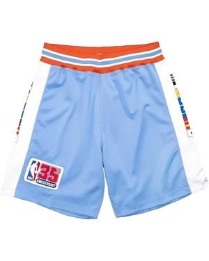 Mitchell & Ness Pantalones Cortos Nba Clippers 80 Con Logo - Azul
