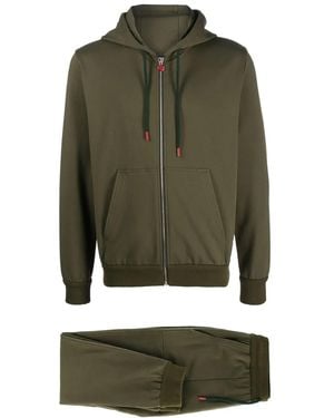 Kiton フーデッド トラックスーツ - グリーン