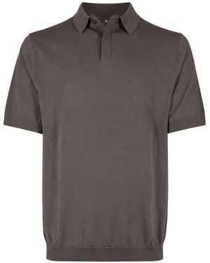 Devore Short-Sleeve Polo Shirt - Gray