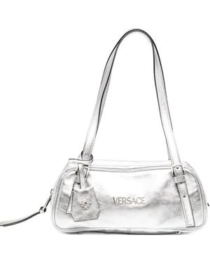 Versace Tag Shoulder Bag - White