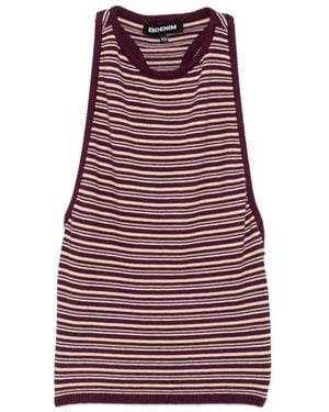 EB DENIM Gestreiftes Romy Tanktop - Rot