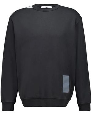 Stone Island Marina Logo-Patch Jumper - Blue