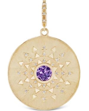 Harwell Godfrey Major Sun Sign Amethyst Medallion - Metallic