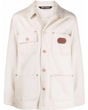 Palm Angels Xmissoni Melted Logo Denim Jacket - Multicolour