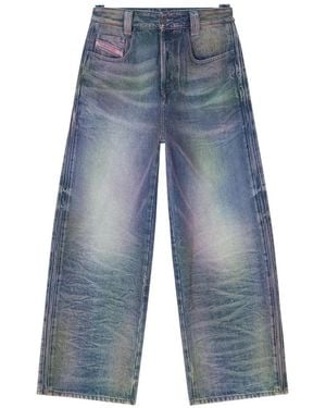 DIESEL Relaxed Jeans High-Waist 1982 D-Hakou - Blue