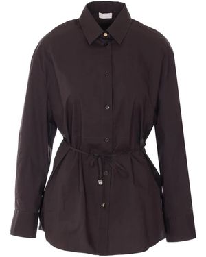 Liu Jo Belt Button Front Shirt - Black