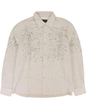 BIRTH OF ROYAL CHILD Beaded Fireworks Shirt - Natural