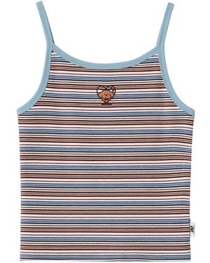 Chocoolate Haut Rayé À Broderies - Gray