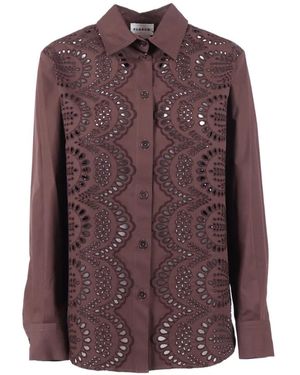 P.A.R.O.S.H. Appliqué shirt - Lila