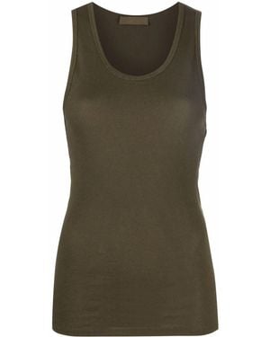 Wardrobe NYC Cotton Ribbed Top - Green