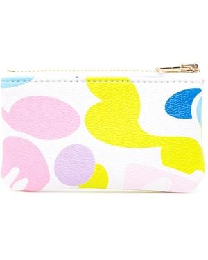 AAPE BY A BATHING AP Heart-Motif Ball-Chain Cardholder - Yellow