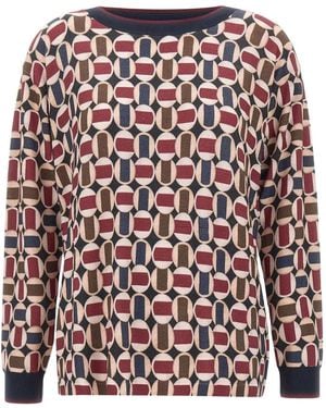 Elena Miro ジオメトリック ロングtシャツ - レッド