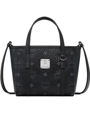 MCM Mini Toni Top-Zip Tote Bag - Black