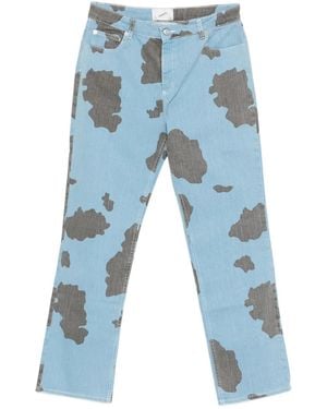 Coperni Jeans Mit Kuh-Print - Blau