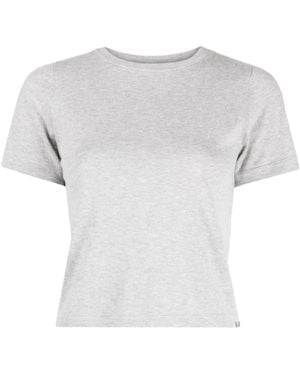 Extreme Cashmere Cropped Short-Sleeve T-Shirt - White