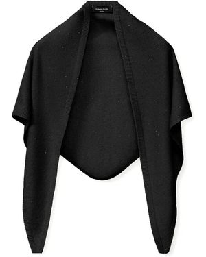 Fabiana Filippi Sequin-Embellished Knitted Scarf - Black