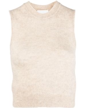 Isabel Marant Ametis Knitted Vest - Natural