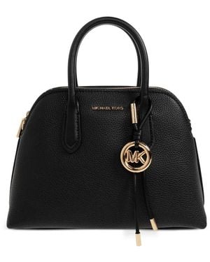MICHAEL Michael Kors Medium Freddie Grained Leather Tote Bag - Black