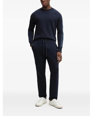 Michael Kors Patterned Panelled Sweatshirt - Blue