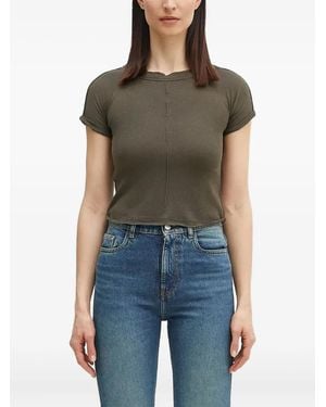 OTTOLINGER Knitted Short-Sleeve Top - Black