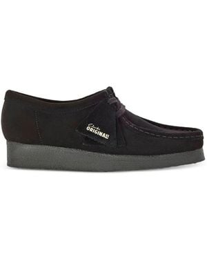 Clarks Wallabee スエード デッキシューズ - ホワイト